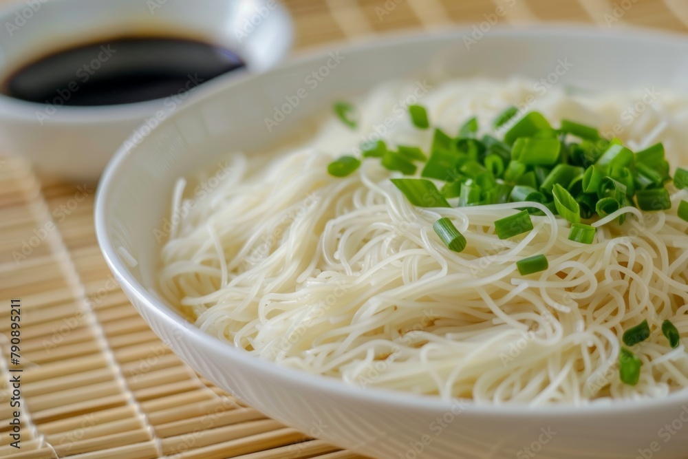 noodles with soy sauce and vegetables