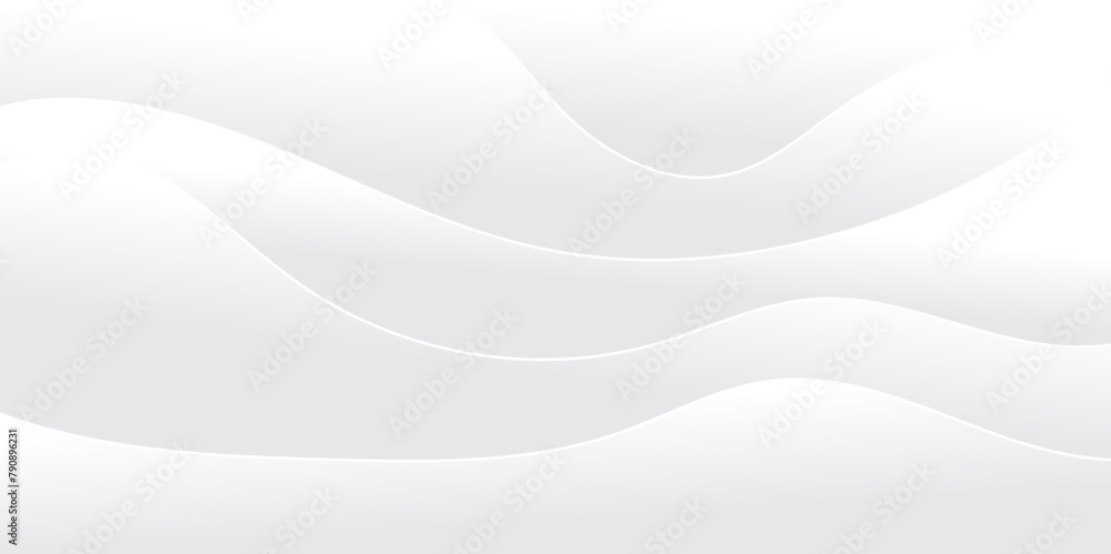 Abstract white and light gray wave modern soft luxury texture with smooth and clean vector subtle background illustration. Abstract white and light gray wave modern soft luxury texture with smooth and clean vector subtle background illustration.