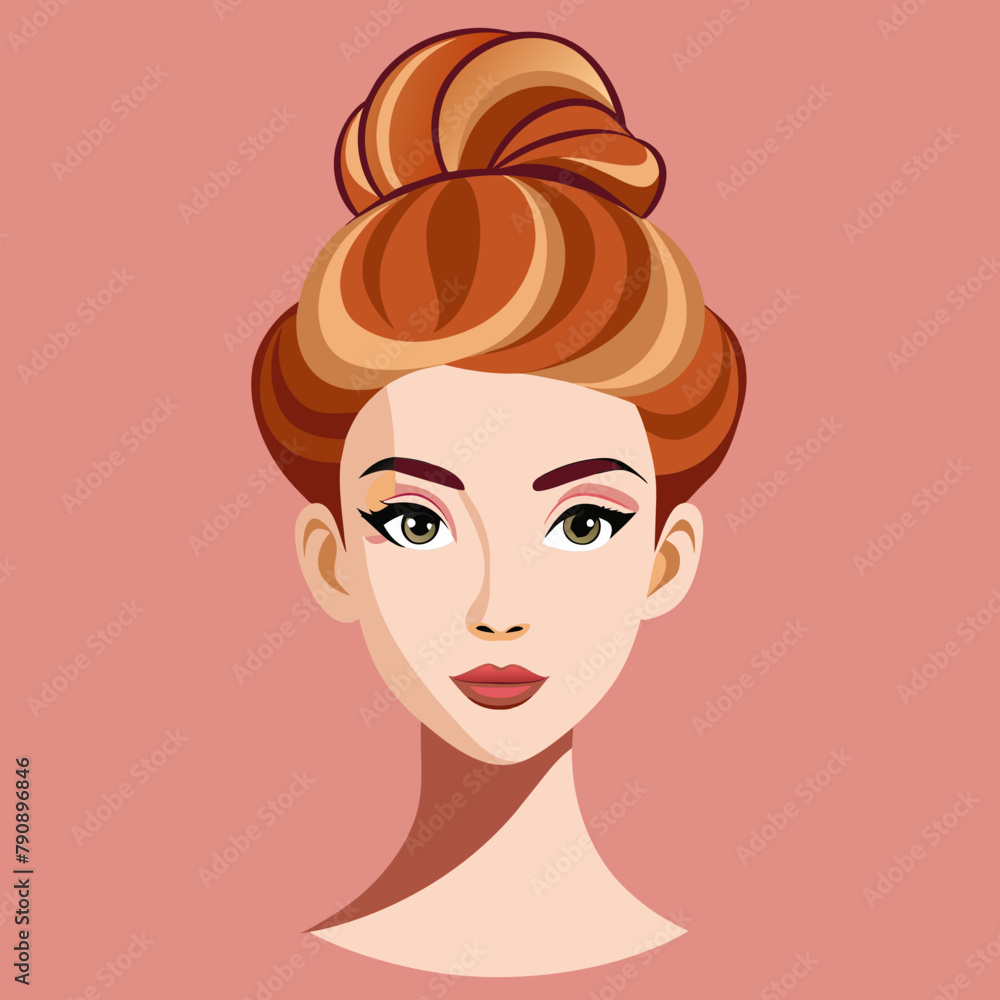 hair-styled-in-a-classic-bun-for-elegance