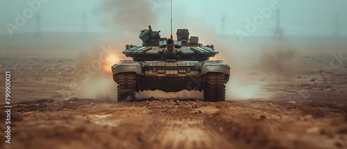 Majestic Tank: A Symphony of Power and Precision in Combat. Concept Military Tanks, Precision Warfare, Combat Strategy, Power and Strength Trophy, Armored Vehicles