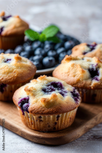 blueberry muffins, generated by artificial intelligence