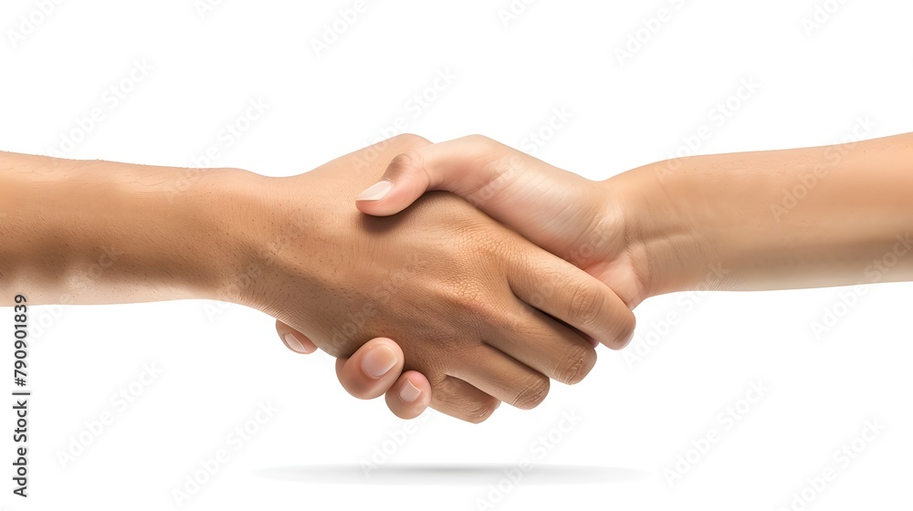 3D Handshake Icon Representing Partnerships and Business Agreements on White Background 3D Handshake Icon Representing Partnerships and Business Agreements on White Background