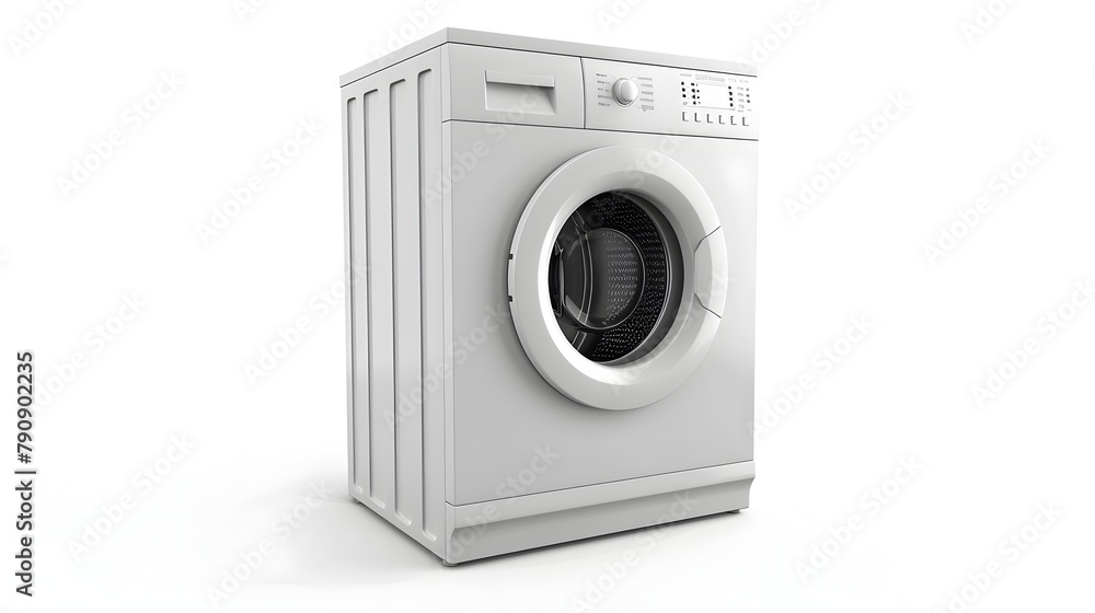 Minimalist Front-Loading Washing Machine Icon Representing Household Chores and Domestic Convenience