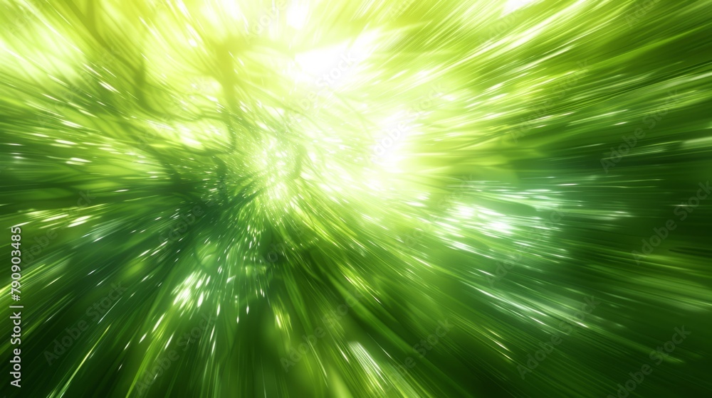 Obraz premium lime green motion blur background graphic