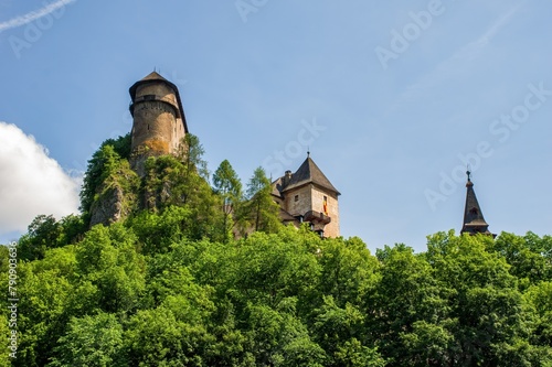 Beautiful orava castle in Oravsky Podzamok in Slovakia. Orava region. Slovakia landscape. Travel. concept. © Ivan