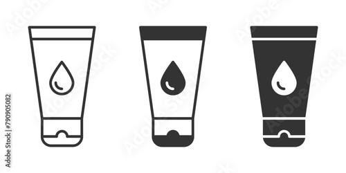 Moisturizing gel icon. Vector illustration.