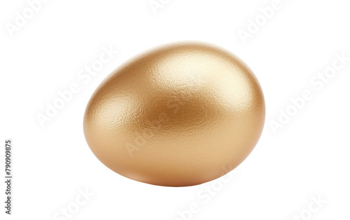 Golden egg on white background,png