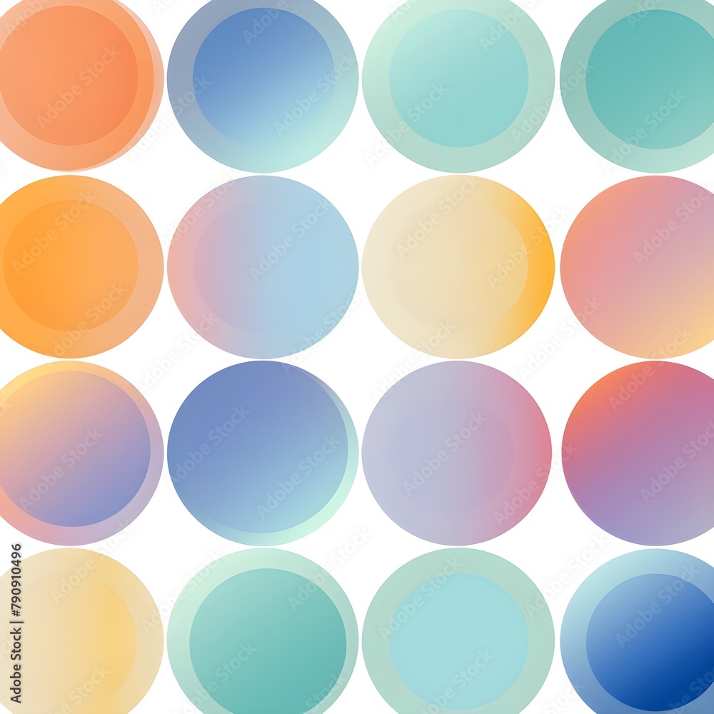 Colorful Rainbow polka dots on white background, wallpaper banner HD Art illustration Colorful Rainbow polka dots on white background, wallpaper banner HD Art illustration