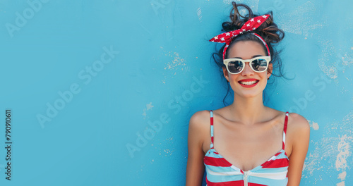 Young Woman Dressed on a Re...