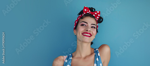 1920s Pinup Model Dressed o...