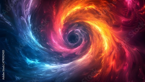 Vibrant Swirl: A Fusion of Color & Energy. Concept Photography, Art, Vibrant Colors, Energy, Fusion