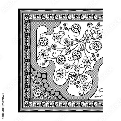 bedsheet design digital art use hand work and digital printing