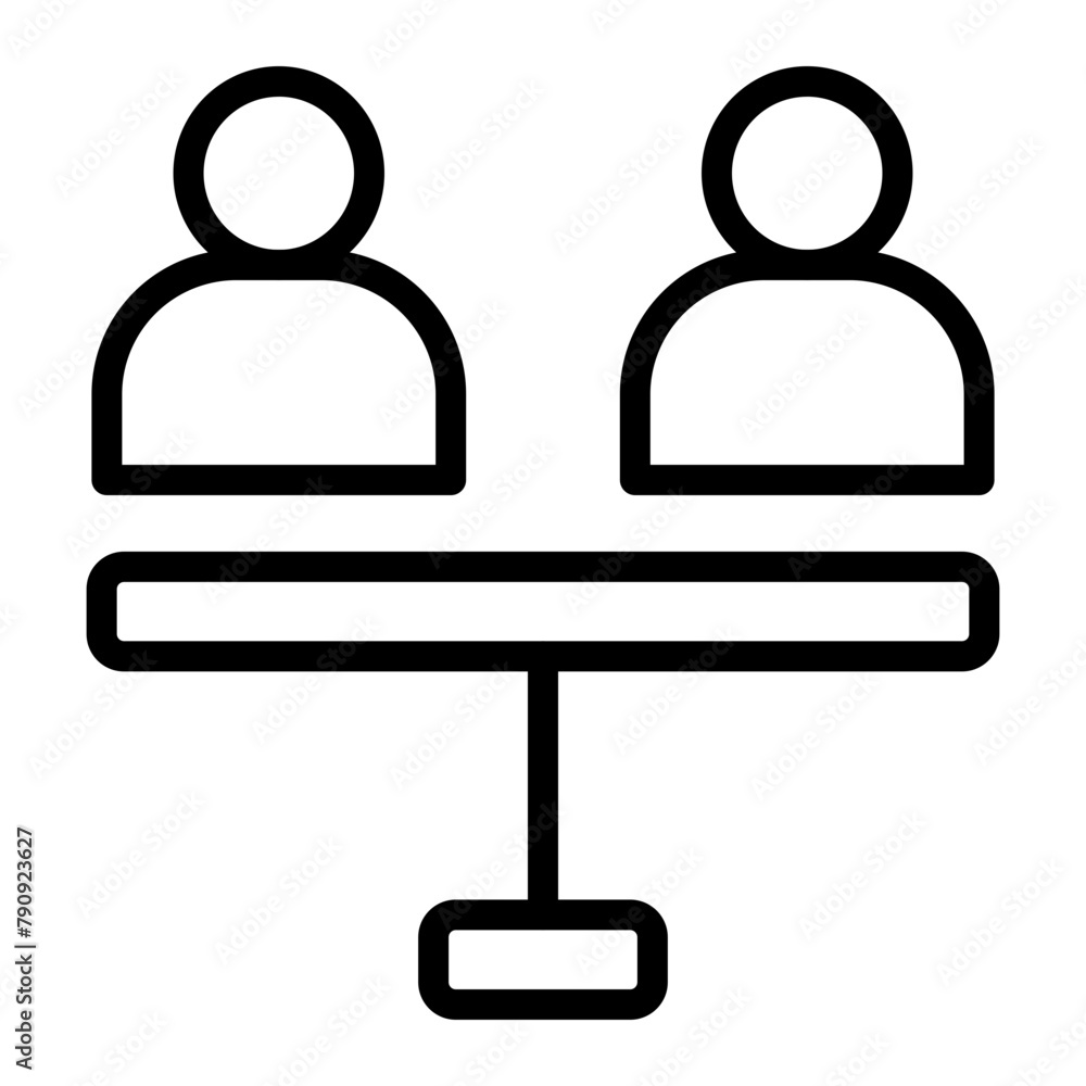 No Racism Vector Line Icon Design No Racism Vector Line Icon Design