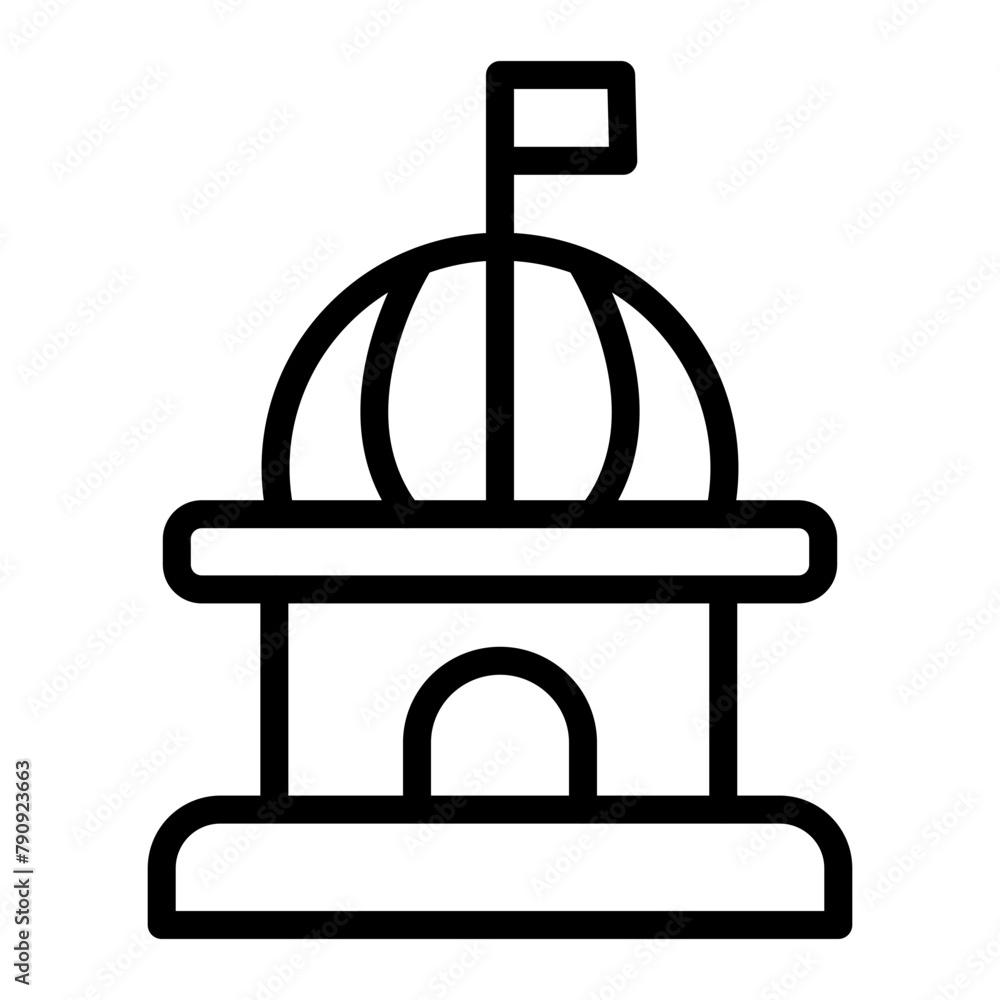 Congress Vector Line Icon Design Congress Vector Line Icon Design