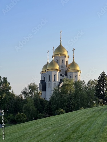 Russia, May 2023 Volgograd, view of the Church of All Saints on Mamayev Kurgan.