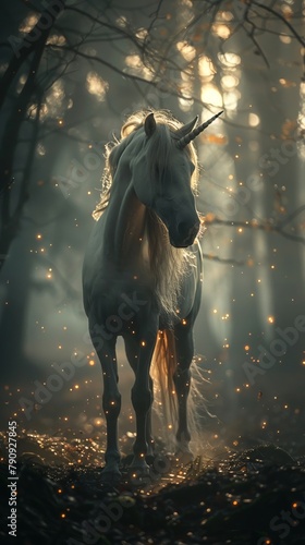 Unicorns Shadow, purity s absence, silhouette of the untainted, detailed absence, nights mystery, light s counterpart