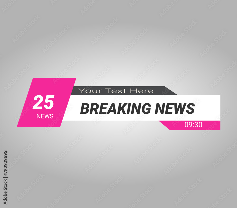 Obraz premium Design banner for bar Headline news title, Video and Media Channel vector, sport game in Television,