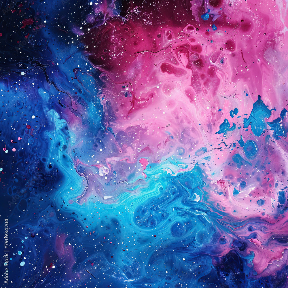 Radiant Cosmos A Symphony in Pink and Blue Radiant Cosmos A Symphony in Pink and Blue