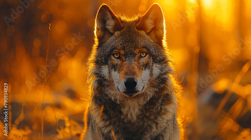 portrait of a wolf