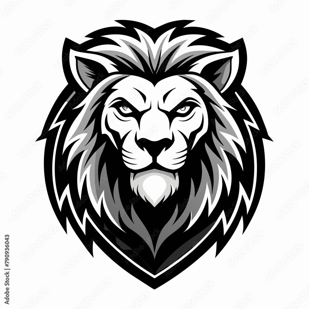 Obraz premium Lion head vector