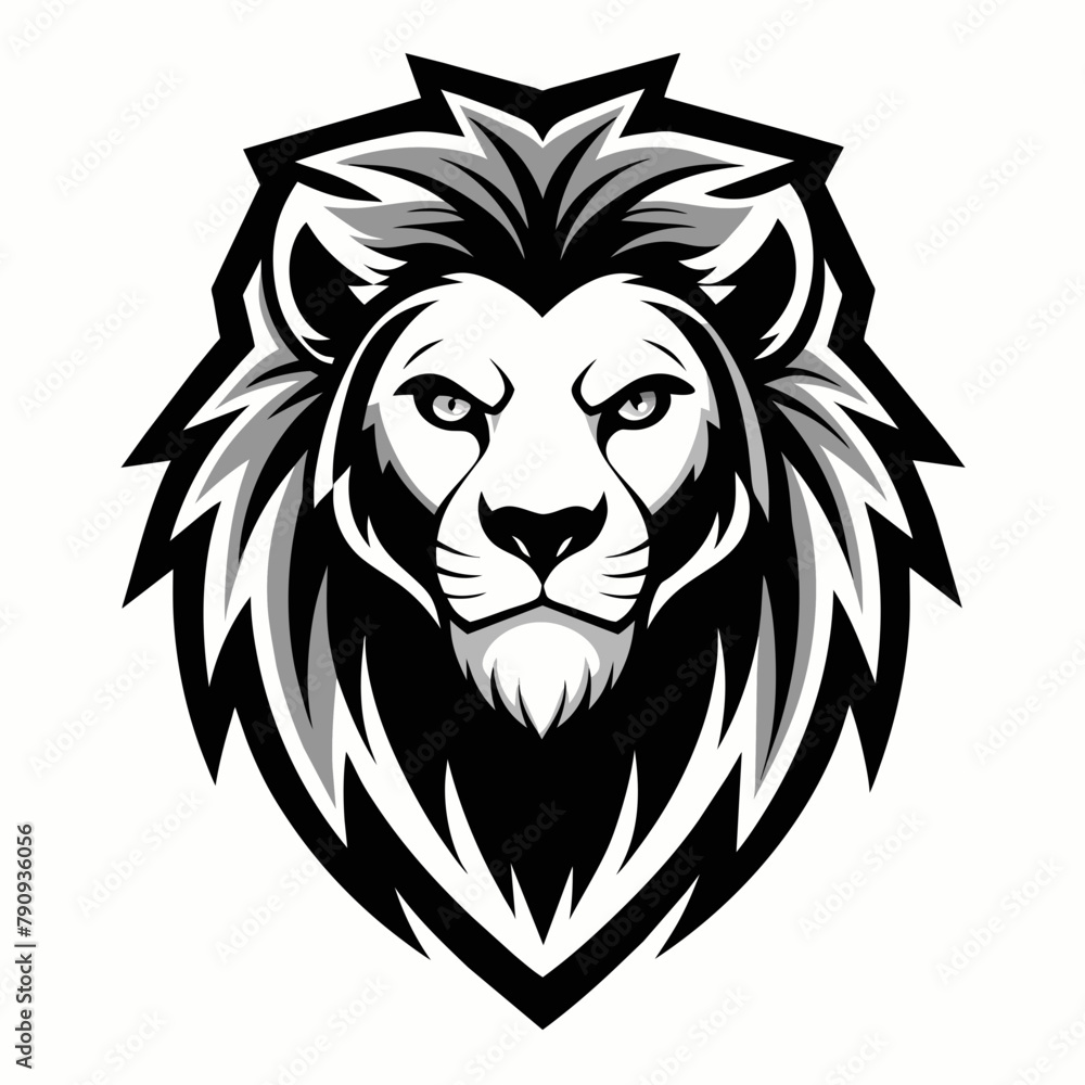 lion head vector