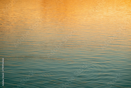 Ripples in the water at sunset in Lubec, Maine