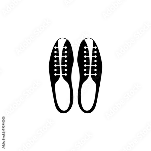 Football Soccer Boots flat vector icon. Simple solid symbol isolated on white background. Football Soccer Boots sign design template for web and mobile UI element