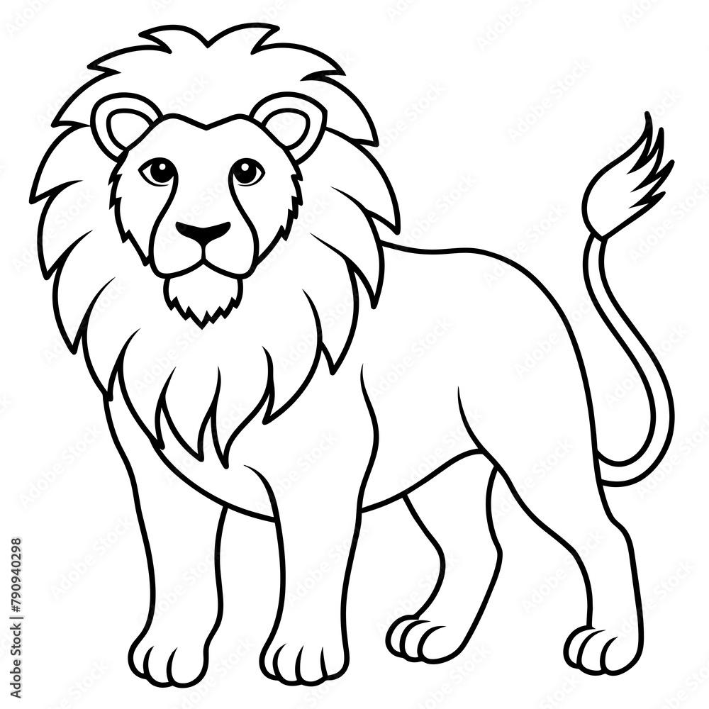 Obraz premium lion illustration