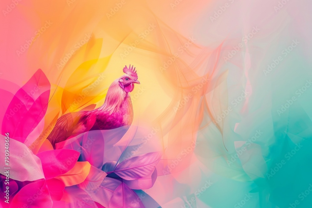 abstract background for Dance Like a Chicken Day