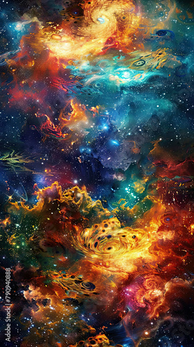 Interstellar Cosmic Ballet Celestial Tapestry