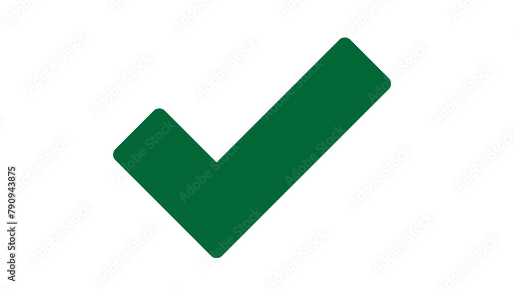 Check mark icon in flat style. Check mark icon in flat style.