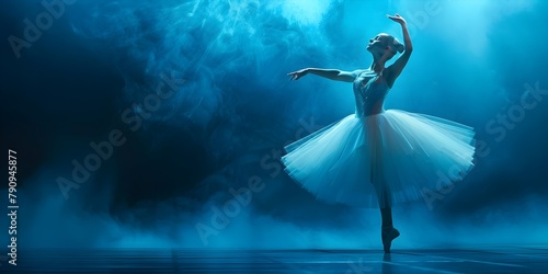 Graceful Lead Dancer in a Captivating Ballet Performance Embodying and Leadership on Stage