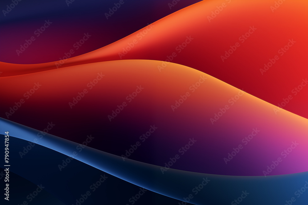 Abstract red and blue wavy design with gradient shading and smooth curves Abstract red and blue wavy design with gradient shading and smooth curves