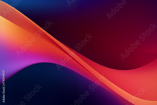 Abstract wave of colors in vibrant hues with smooth gradient transition