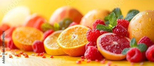 Fresh Fruit Ensemble for Wellness. Concept Fruit Salads, Health Benefits, Nutrient-Rich Recipes, Fruit Platters, Seasonal Fruits
