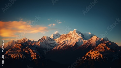 Mountain sunset © SHI