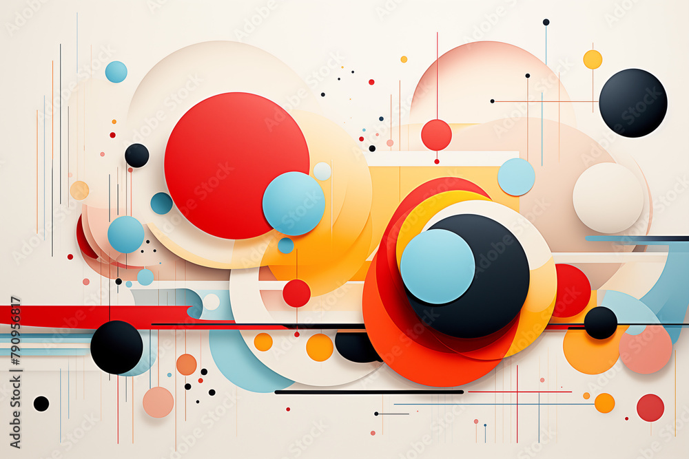 Illustration of a fascinating world of abstract geometries through bold ...