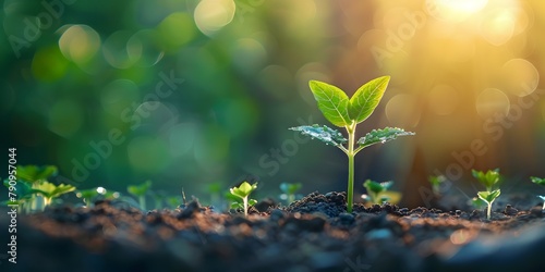 Seedling Symbolizing Future Growth and Organizational Expansion Plans
