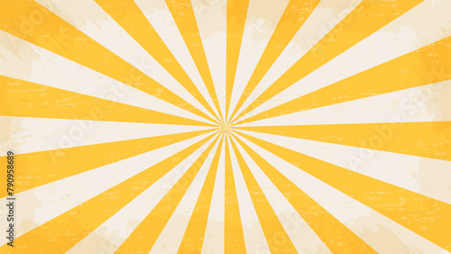 Colorful retro groovy background in retro hippie style. Trendy summer sunny wallpaper poster. Vector circus pattern design.