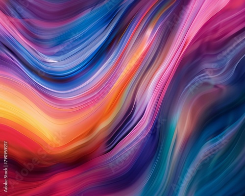 Smooth, continuous flow of colors transitioning harmoniously, abstract , background