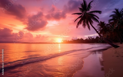 Tropical Beach Sunset © Muh