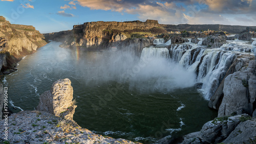 Snake River and Shoshone Falls in the morning light photo
