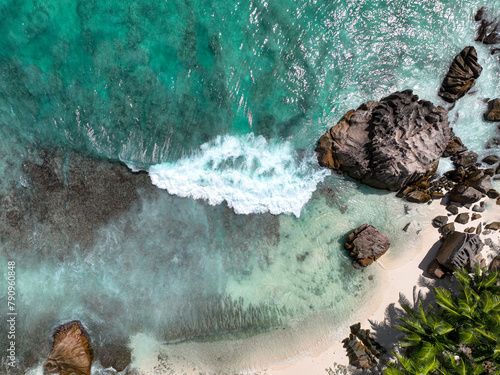 Seychelles drone view