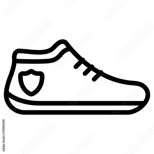 shoe icon, simple vector design