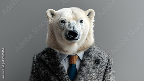 Dapper Polar Bear Dons Suit with Panache #FashionForwardBear. Concept Fashion, Bears, Outfits, Stylish, Animals
