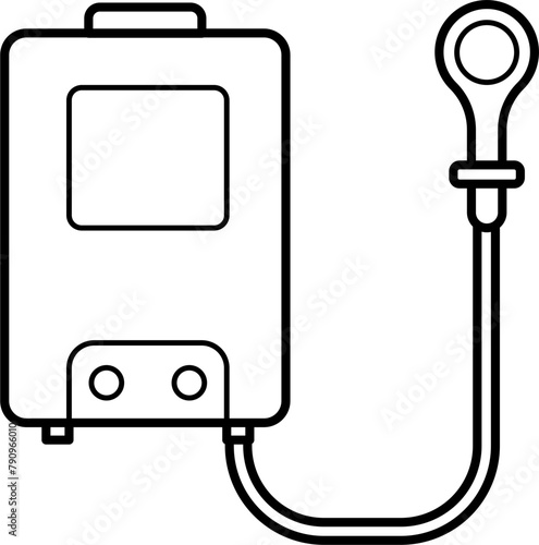 Water Heater Icon Outline