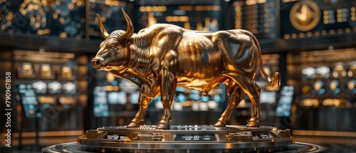 Golden Bull Statue in Modern Trading Environment