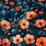 Modern Floral Art with Impressionistic Flair