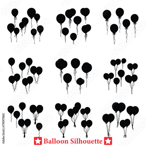 Whimsical Balloon Silhouettes Funfilled Designs for Festive Occasions! photo