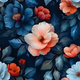 Artistic Floral Arrangement with Graphic Leaf Detail